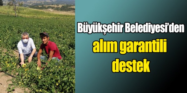 BüyükşehirBelediyesi’den alım garantili destek