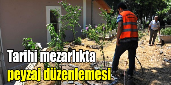 Tarihi mezarlıkta peyzaj düzenlemesi