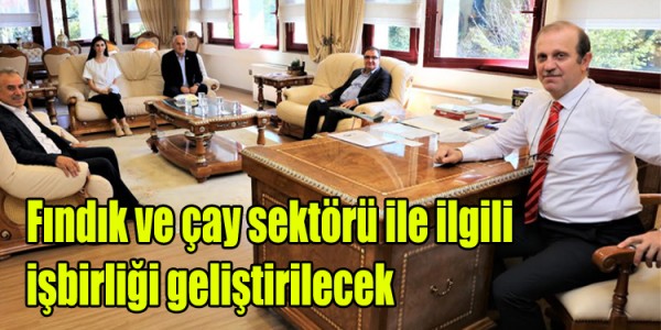 Fındık ve çay sektörü ile ilgili işbirliği geliştirilecek
