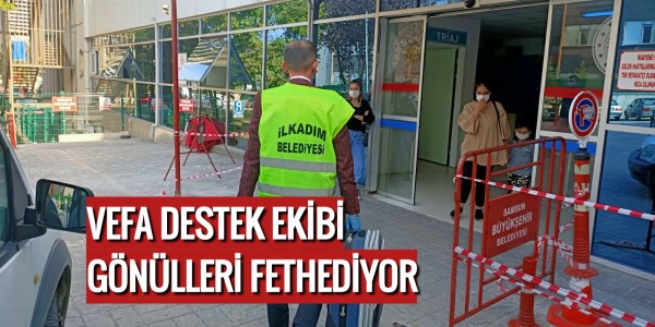 İLKADIM VEFA DESTEK EKİBİ GÖNÜLLERİ FETHEDİYOR