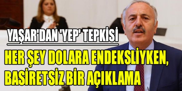 HER ŞEY DOLARA ENDEKSLİYKEN, BASİRETSİZ BİR AÇIKLAMA