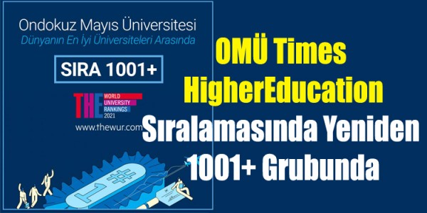 OMÜ Times HigherEducation Sıralamasında Yeniden 1001+ Grubunda