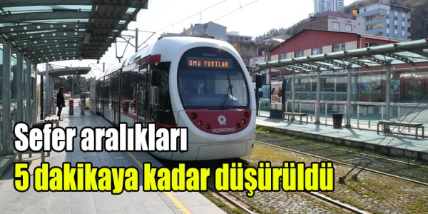 Sefer aralıkları 5 dakikaya kadar düşürüldü