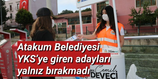 Atakum Belediyesi YKS’ye giren  adayları yalnız bırakmadı