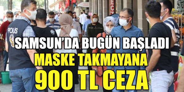 Maske takmayana 900 tl ceza