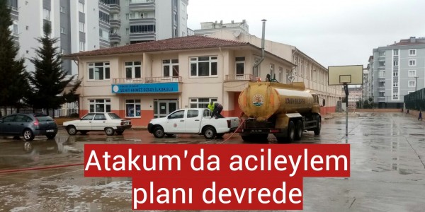Atakum’da acileylem planı devrede