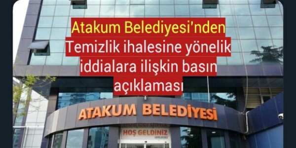 Temizlik ihalesine yönelik iddialara ilişkin basın açıklaması
