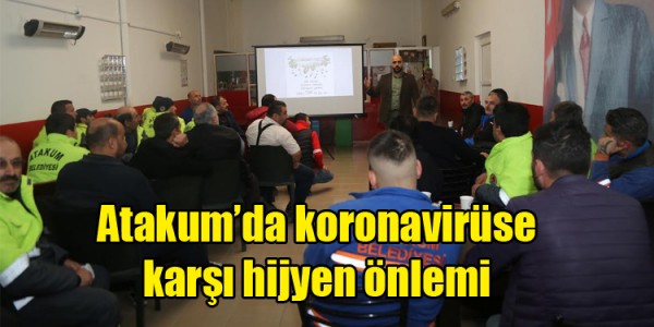 Atakum’da koronavirüse  karşı hijyen önlemi