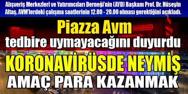 KORONAVİRÜSDE NEYMİŞ AMAÇ PARA KAZANMAK