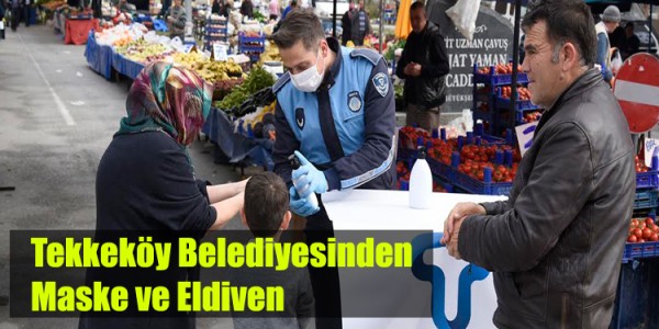 Tekkeköy Belediyesinden Maske ve Eldiven 