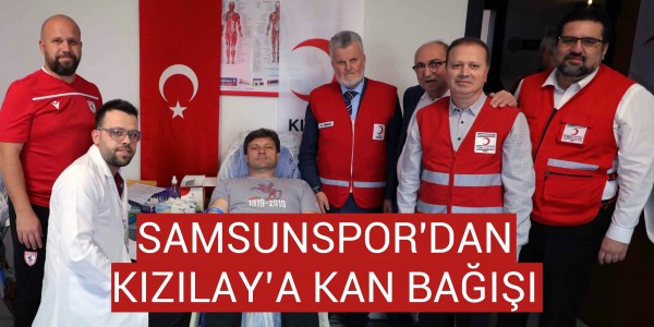 Samsunspordan Kızılaya kan bağışı