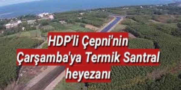 HDP'li Çepni'nin Çarşamba'ya Termik Santral heyezanı