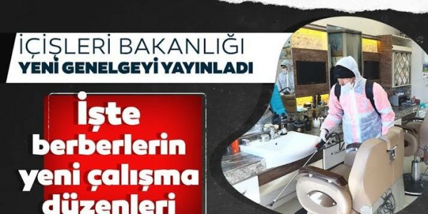 İşte Berberler ve kuaförler için genelge