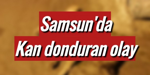 Samsun'da Kan donduran olay