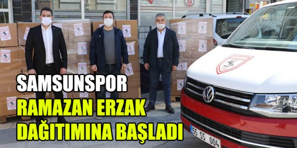 SAMSUNSPOR RAMAZAN ERZAK DAĞITIMINA BAŞLADI
