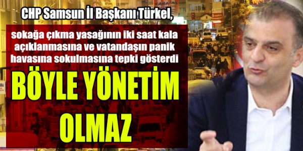 BÖYLE YÖNETİM OLMAZ