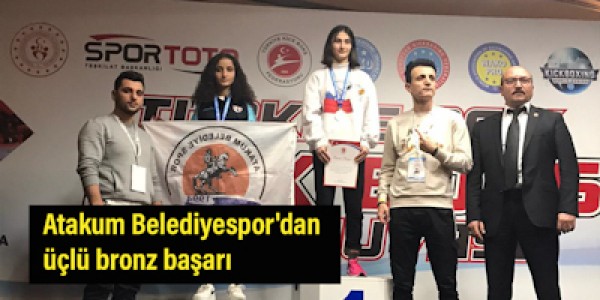 Atakum Belediyespor'dan üçlü bronz başarı