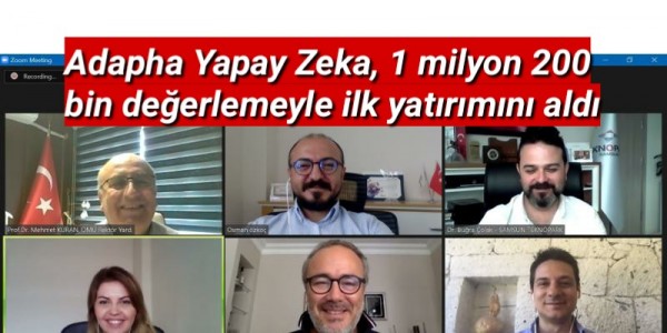 Adapha Yapay Zeka, 1 milyon 200 bin değerlemeyle ilk yatırımını aldı