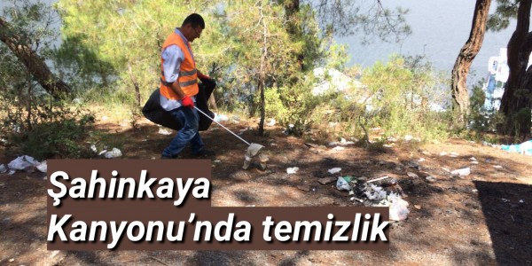 Şahinkaya Kanyonu’nda temizlik