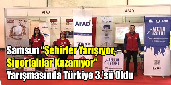 Samsun “Şehirler Yarışıyor, Sigortalılar Kazanıyor” Yarışmasında Türkiye 3.’sü Oldu