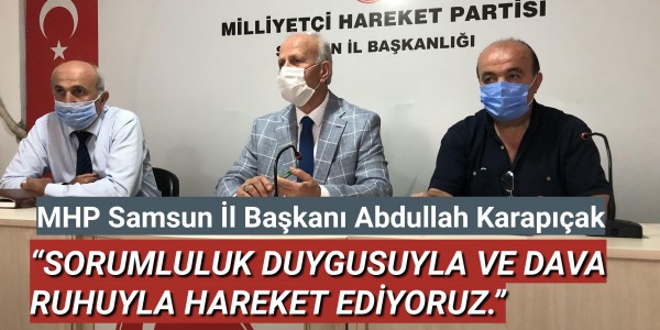 SORUMLULUK DUYGUSUYLA VE DAVA RUHUYLA HAREKET EDİYORUZ.