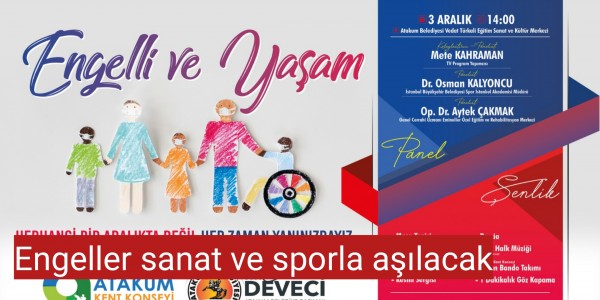 Engeller sanat ve sporla aşılacak
