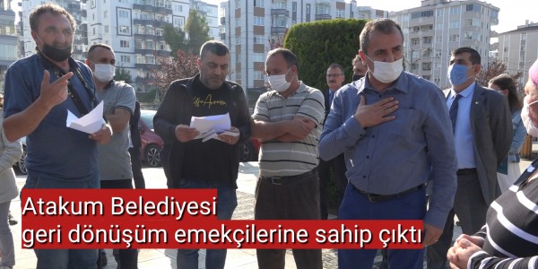 Atakum Belediyesi geri dönüşüm emekçilerine sahip çıktı
