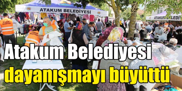 Atakum Belediyesi dayanışmayı büyüttü
