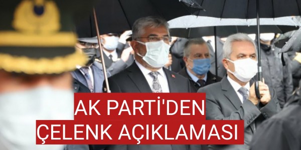 Ak partiden çelenk açıklaması