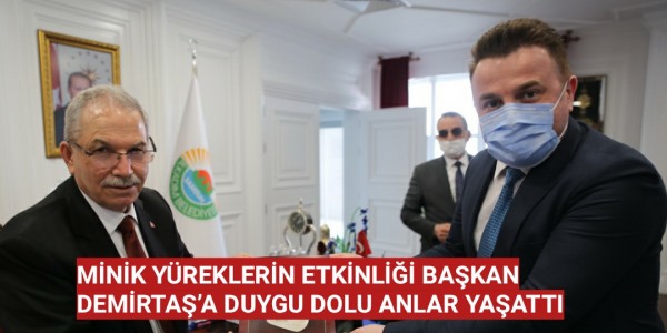 MİNİK YÜREKLERİN ETKİNLİĞİ BAŞKAN DEMİRTAŞ’A DUYGU DOLU ANLAR YAŞATTI