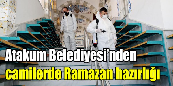 Atakum Belediyesi’nden camilerde Ramazan hazırlığı