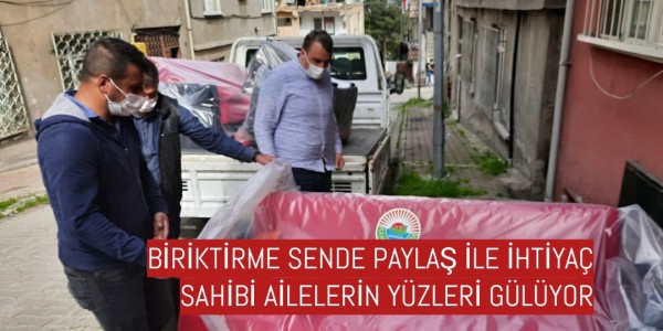 BİRİKTİRME SENDE PAYLAŞ İLE İHTİYAÇ SAHİBİ AİLELERİN YÜZLERİ GÜLÜYOR