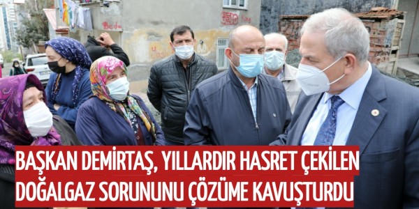 BAŞKAN DEMİRTAŞ, YILLARDIR HASRET ÇEKİLEN DOĞALGAZ SORUNUNU ÇÖZÜME KAVUŞTURDU