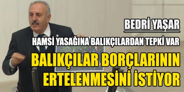 HAMSİ YASAĞINA BALIKÇILARDAN TEPKİ VAR