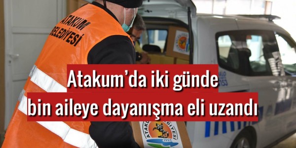 Atakum’da iki günde  bin aileye dayanışma eli uzandı