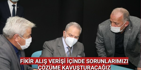 BAŞKAN DEMİRTAŞ, SANTRAL PAZAR ESNAFI VE MAHALLE SAKİNLERİNİN ORTAK SORUNLARINI DİNLEDİ.