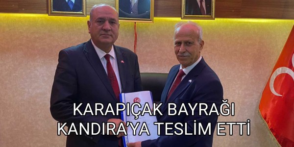 KARAPIÇAK BAYRAĞI KANDIRA’YA TESLİM ETTİ