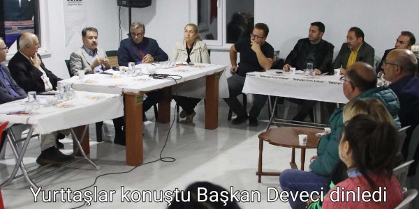 Yurttaşlar konuştu Başkan Deveci dinledi