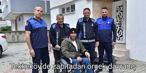 Tekkeköy’de zabıtadan örnek davranış