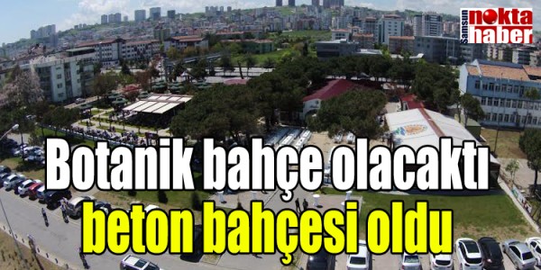 Botanik bahçe olacaktı  beton bahçesi oldu