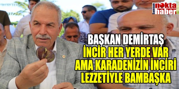 BAŞKAN DEMİRTAŞ İNCİR HER YERDE VAR AMA KARADENİZİN İNCİRİ LEZZETİYLE BAMBAŞKA