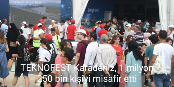 TEKNOFEST Karadeniz, 1 milyon 250 bin kişiyi misafir etti