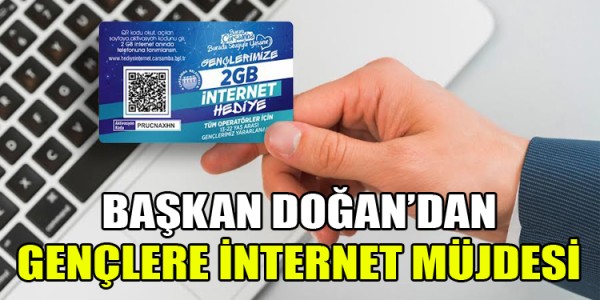 BAŞKAN DOĞAN’DAN GENÇLERE İNTERNET MÜJDESİ