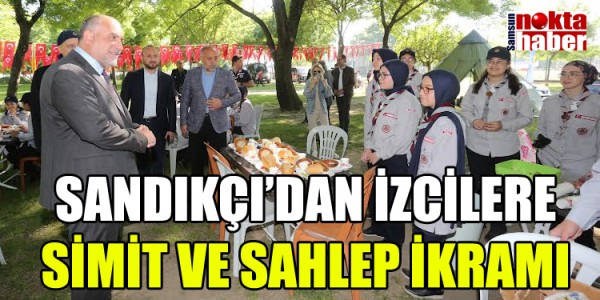 SANDIKÇI’DAN İZCİLERE SİMİT VE SAHLEP İKRAMI