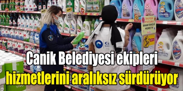 Canik Belediyesi ekipleri ilçedeki hizmetlerini aralıksız sürdürüyor