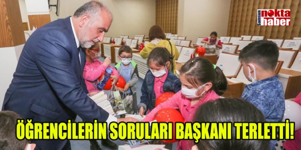 ÖĞRENCİLERİN SORULARI BAŞKANI TERLETTİ!