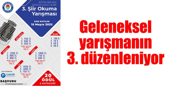 Geleneksel yarışmanın 3. düzenleniyor.