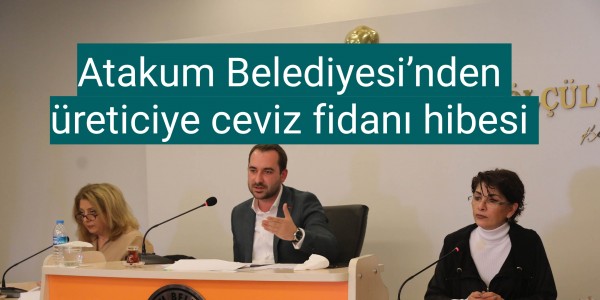 Atakum Belediyesi’nden  üreticiye ceviz fidanı hibesi 
