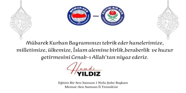 Hamdi Yıldız’dan Kurman Bayramı Mesajı