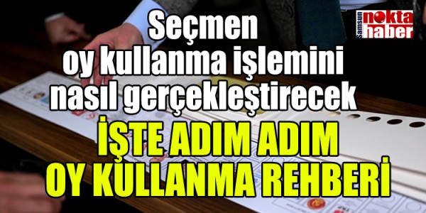 Seçmen oy kullanma işlemini nasıl gerçekleştirecek
